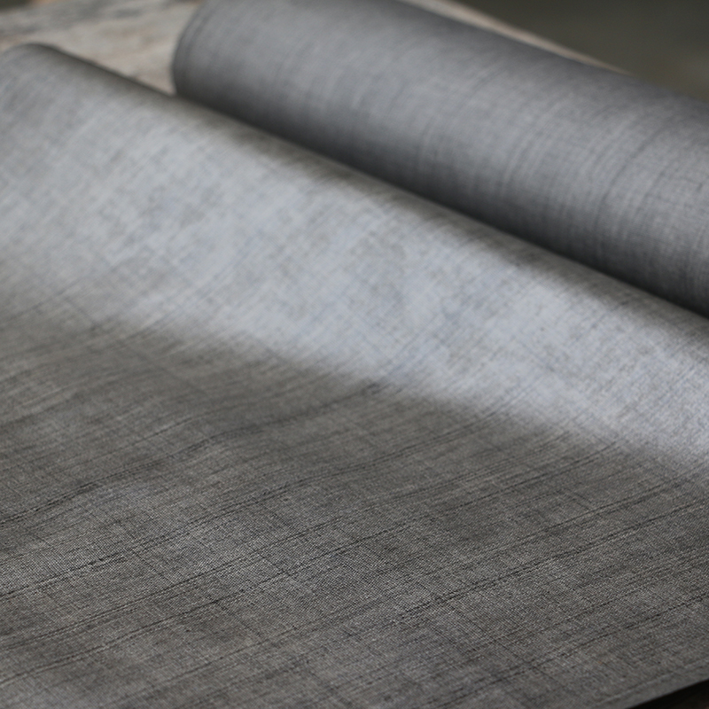 Yishan people traditional handmade cloth Dong cloth bright cloth fabric pure cotton coarse cloth egg white cloth gray plant grass and wood dyeing is hard