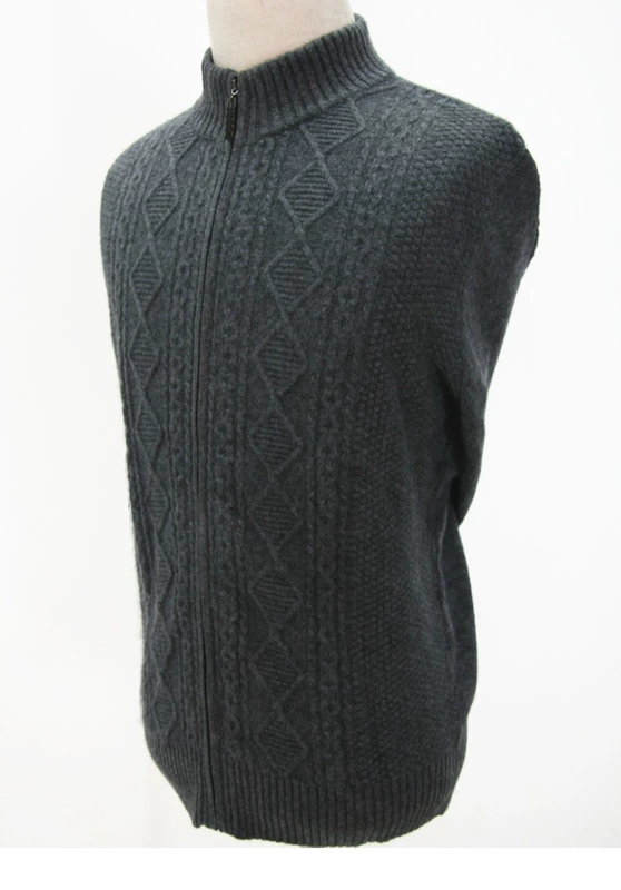 2018 mùa thu và mùa đông trung niên áo len cashmere của cha thời trang nam