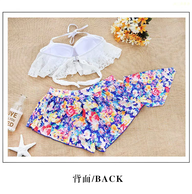 Áo tắm ba mảnh của phụ nữ Hàn Quốc bikini chia đôi hakama hơi trống kênh vệ tinh cung cấp nước và phân bón - Bikinis