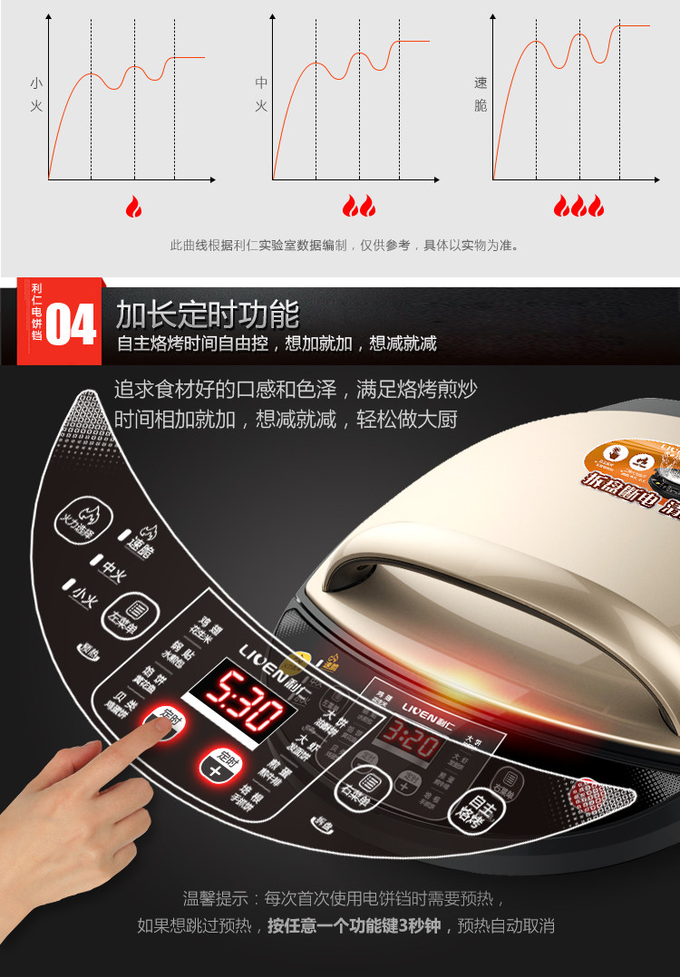 Электрическая блинница None Liven LR-D3020A