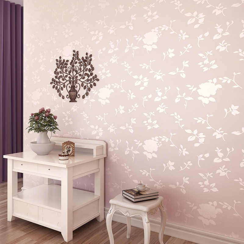 Seamless Wall Cloth Thickened Jacquard Wall Cloth Bedroom Pure Color Striped Wallpaper Living Room Modern Minimalist Color Wallpaper Bright Color