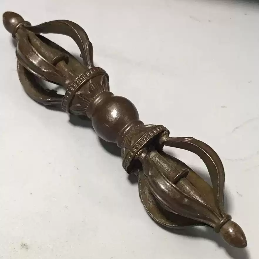 老包漿合金銅馬頭明王金剛杵金剛撅擺件密宗法器銅器工藝禮品擺飾