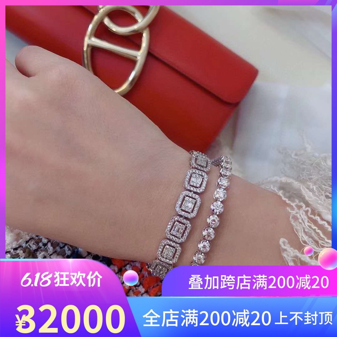 18K gold 5 carat coarse version diamond handmade luxury high quality natural diamond 14 Diamonds Spot Platinum Handmade