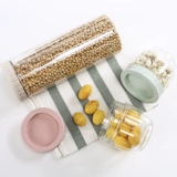 Пластиковый танк пластиковая еда -Обновление домашних прозрачных кухонных закусок холодильника коробка хранения зерна