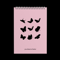 American retro - y2k Millennium 90s Stationery Spicy Lab Notebook Diary Notebook Plan for flipping coil book