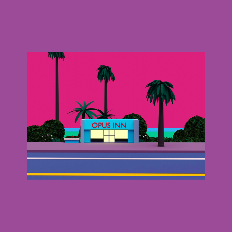 American California Loshirts Steam Wave Street View Poster Citypop Music Jazz Pictorial Poster Collage Wall Decoration