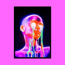 Future function wind acid cool dark dark distortion sub-force biochemical cyberpunk bar trampoline decoration painting hanging painting