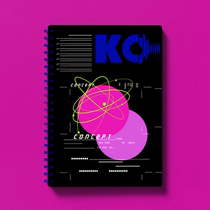 Modern Cyberpunk American Retro Korean Science Fiction Steam Wave Girl Sweet Cool Stationery Notepad Circle Book