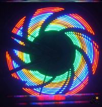 Children Bike Tire Flash Night Riding Light Wind Wheel Luminous Spokes Night Safety Warning Color Lights Decoration