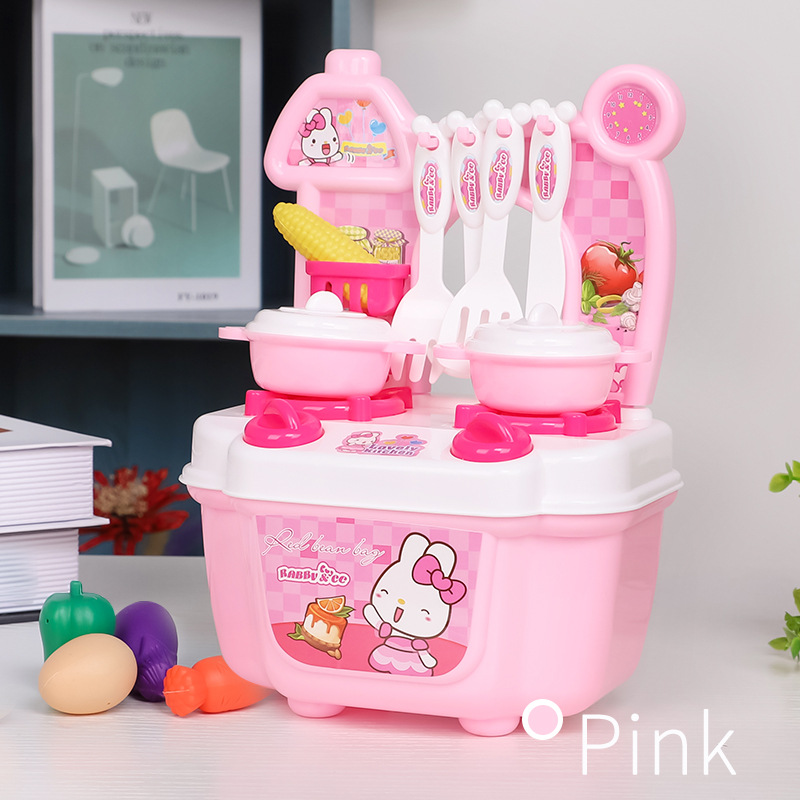 Đồ chơi trẻ em Bắc Mỹ chơi đồ chơi nhà bếp 1-2-3 tuổi trai và gái nấu cơm nấu cơm mô phỏng bộ đồ ăn đồ chơi trí tuệ cho bé