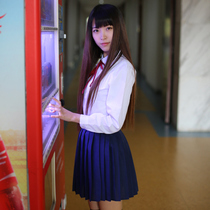 Japanese sailor suit Student uniform School uniform Female suit jk uniform Korean British College style High school class suit Long sleeve white