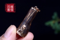 The main area Daragan sunken water grade Brunei agarwood natural pendant raw material inlaid 18K Gold Goddess temperament pendant