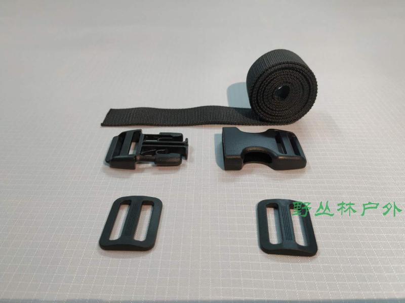 Outdoor equipment Strapping belt Mountaineering backpack belt Nylon backpack buckle card buckle Belt buckle Tent accessories