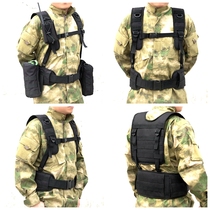 Outdoor tactical camouflage girdle field training CS tactical belt vest set multi-functional combination belt girdle