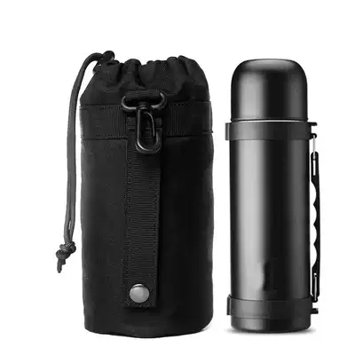 New outdoor large kettle bag tactical kettle cover thermos cup cup bag protective cover Portable cup cover waist hanging bag