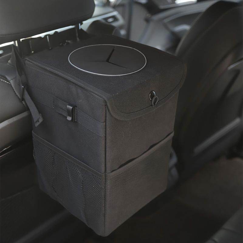 Outdoor tactical garbage storage box folding storage bag insulation bag hanging set garbage bag car rear hanging bag
