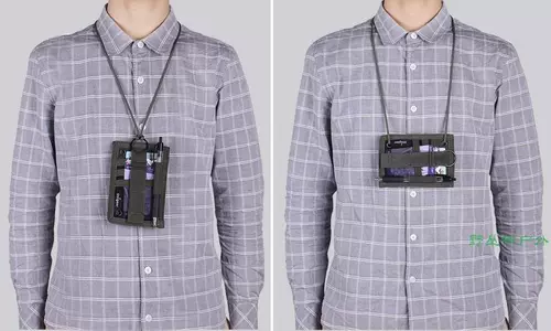 Дорожный тактический картхолдер, бейджик, ремешок