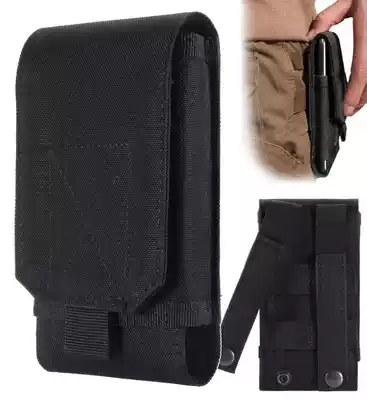 Outdoor tactical fanny pack storage bag mobile phone bag 5 5 6 inch MOLLE mobile phone protective cover hanging bag EDC multi-function accessories