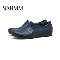 Sanmingmei bốn mùa giày nam mưa thấp giúp giày chống nước thoáng khí thời trang giày nam cao su nhẹ 15071 ủng đi mưa