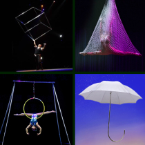 High Altitude Acrobatic Props Nightclub Bar Weiya Rings Dance Performance Professional Magician Fishing Nets Hammock Air Silk Hanging