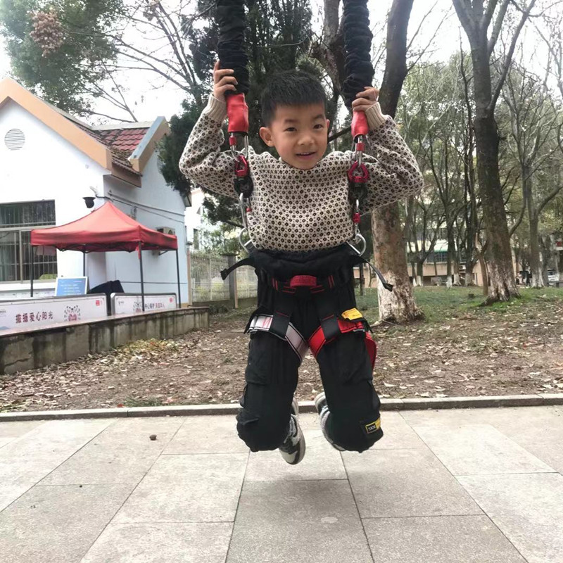 Martial Arts Training Aids Divine Instrumental Beginners Taekwondo Boxing Pavilion Special Children Rear Empty Turned Trampoline Safety Belt