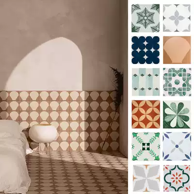 Nordic style geometric art brick kitchen and bathroom personality small flower brick homestay chain balcony tile tile wall tile floor tile