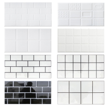Nordic style kitchen wall tiles Bathroom wall tiles White matte lattice tiles 300x600