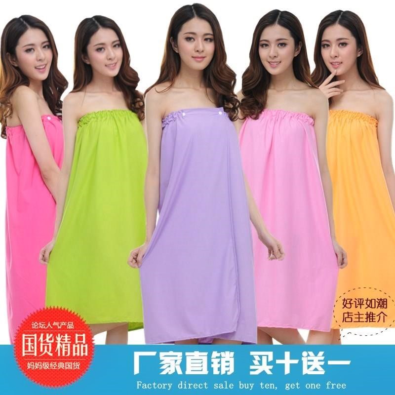 Bathrobe white sauna Smear Chest Circumference Bath Spring Summer Beauty Salon Apron skirt Skirt Rub Chest Bath Dress Cotton sexy