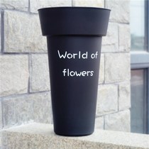 Weiyi flower bucket flower bucket flower bucket flower shop special high-grade round plastic creative decorative flower tube flower arrangement home wake-up flower bucket