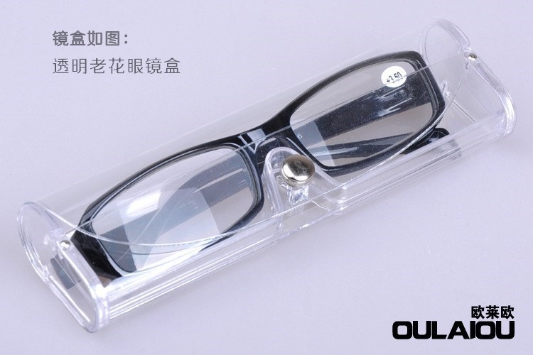 Elderly folding reading glasses Men and women HD reading glasses Portable simple and comfortable old man old light mirror