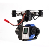 fpv aerial photography three-axis brushless pan-tilt free assembly debugging version lightweight version suitable for Gopro Dog 3 Dog 4 camera