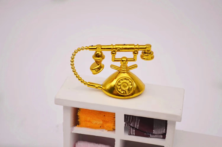 Đồ chơi mô phỏng búp bê quà tặng [mini vintage retro gold phone] đồ chơi trẻ em gái bup bê chi bi