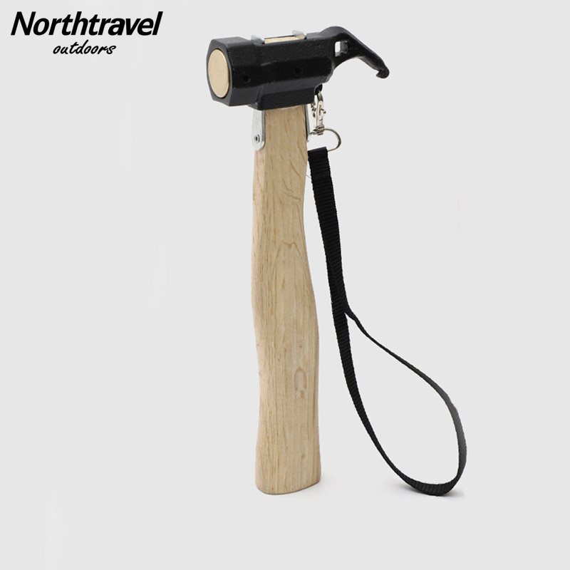 Outdoor camping hammer hammer one-function tool camping wild survival equipment cast-iron hammer safety hammer