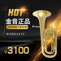 Vertical key medium tone instrument - gold tone JYBT-E100G gold three key drop b small