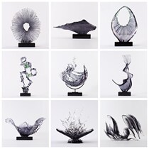 Modern Creative Transparency Art Sculpture Sales Office Hotel Decent Board Room Exhibition Hall Hallway Abstract Soft Decorations Pendulum