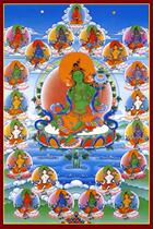 Tibetan Buddhist portraits of the twenty-one female statues