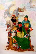 Custom Kuan Kung portrait Guan II Masters portrait Guan Gong read the Spring and Autumn Tutu Portrait Photographic Sheet Metal Sheet Metal Sheet All Kinds Of Material.