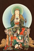 Customize Buddhist portraits South without land Tibetan king Bodhisattva Minkongdau Ming monk Listening Portrait multi-style optional