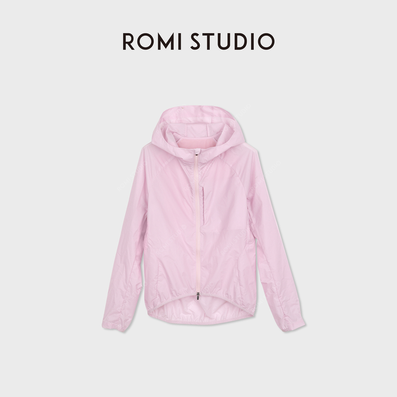 Romi Studio Lightweight Sun Protection Upf50+ Light and Cool Pink Hooded Jacket Rwdswd1785 Romi Studio Lightweight Sun Protection Upf50+ Light and Cool Pink Hooded Jacket Rwdswd1785
