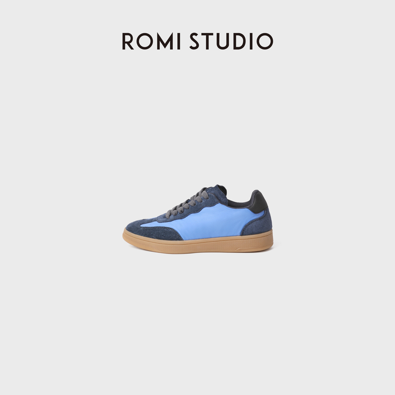 Romi Studio Retro High-End Fine Cow Suede Patchwork Upper Sports Training Shoes Rwdapq5329