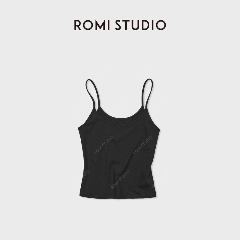 Romi Studio Basic Elegant Brocade Imitation Cotton Multi-Color Stretch Knitted Camisole Rwdsst1627