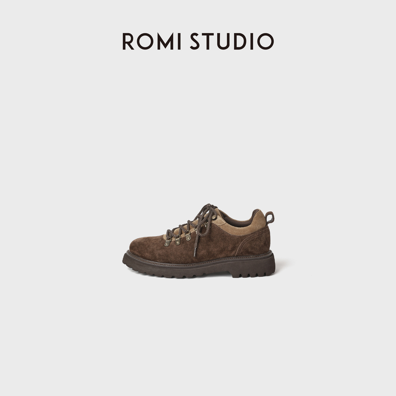 Romi Studio Lightweight Frosted Distressed Cow Suede Outdoor Retro Style Casual Shoes Rwdapq5401