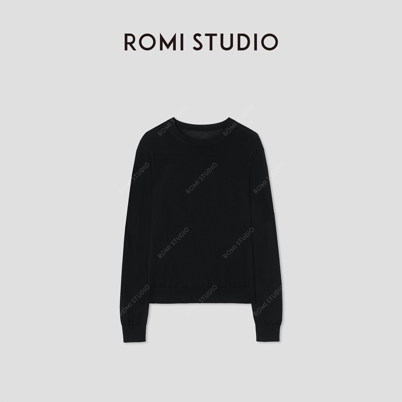 Romi Studio Gentle as the German Yangzi Yarn Imported Wool Pullover Sweater Rw24Wsw0761
