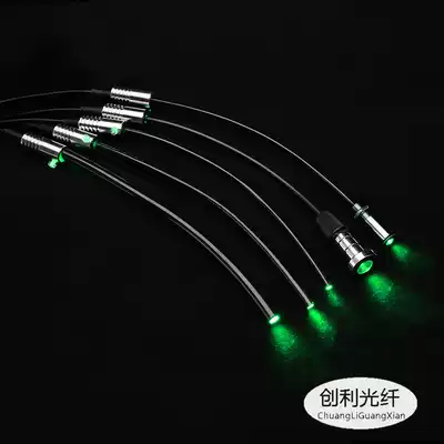 Bending-resistant soft body black skin fiber inner 10mm outer 13mm solid core equipment light guide light transmission