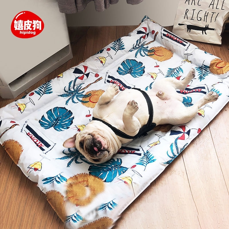 Dog mat dual-use dog summer ice pad cool nest pet litter cat with floor mat dog mat cooling summer cat