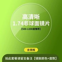 С 1,74 несферической [рекомендация 500-1200 градусов] [Пожалуйста, оставьте сообщение для цвета кадра]