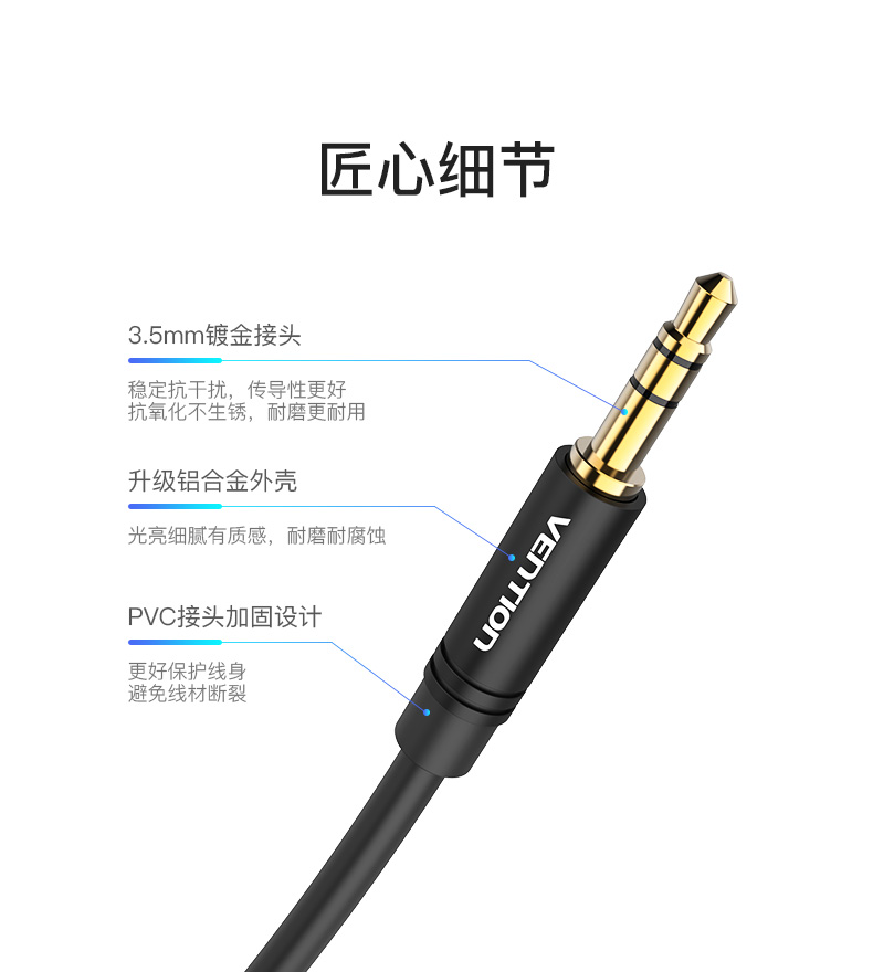 威迅auxオーディオライン車用携帯電話自動車搭載データライン車用3.5 mm携帯電話接続線伝送音響,タオバオ代行-チャイナトレーディング