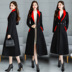 Thời trang khí lông đỏ áo khoác phụ nữ 2019 mùa thu / mùa đông mới của Hàn Quốc phiên bản của mô hình dài mỏng hơn chiếc áo khoác thủy triều dài đến đầu gối 