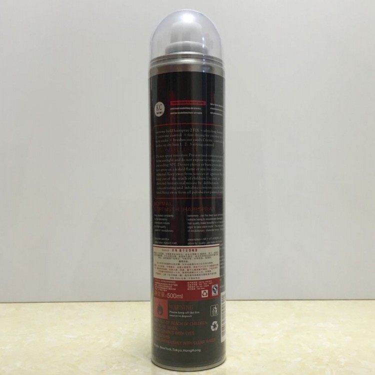 KINGCH Pure Beauty Sculpting Spray 500ML Strong Styling Hairspray (Black Bottle)