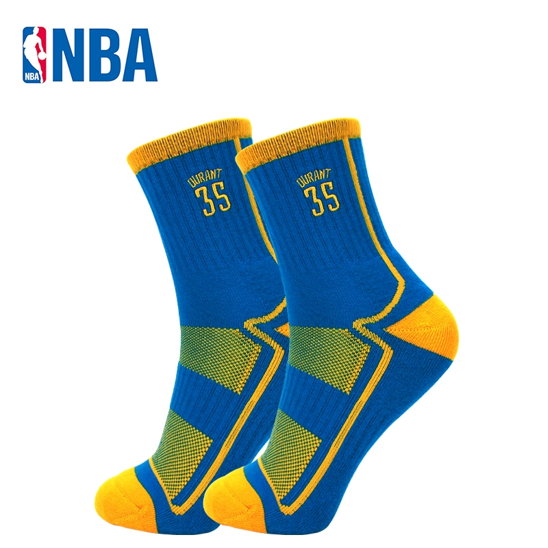 Khăn ống NBA dày dưới cùng vớ bóng rổ chống trượt Đàn ông ưu tú Kobe Bryant Warrior Curry Knight James